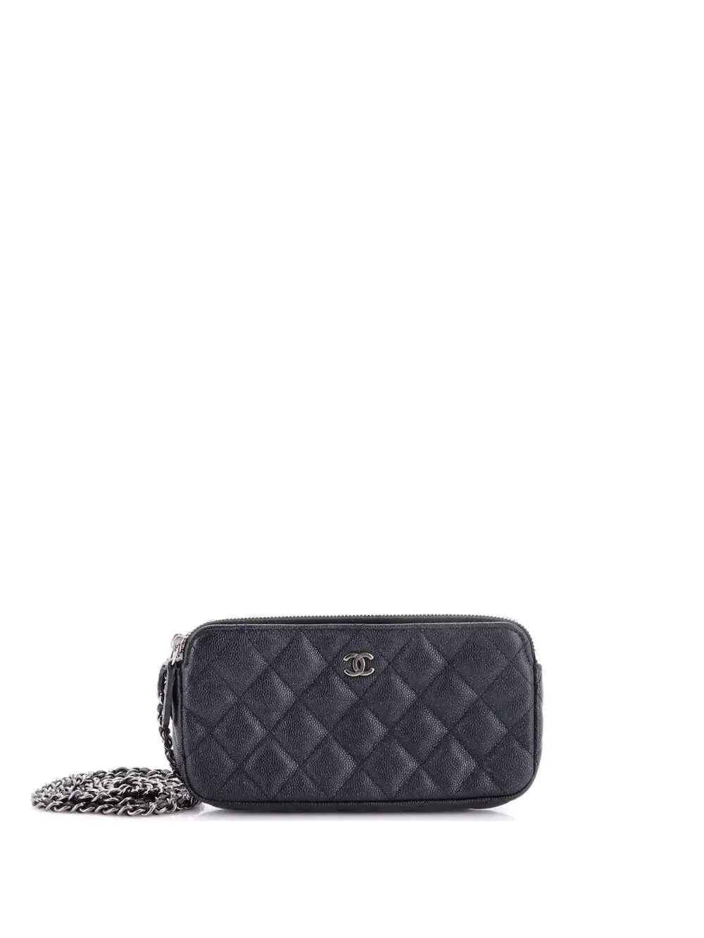 Chanel Double Zip Clutch With Chain #322601C29B